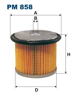 PM858 FILTRO COMBUSTIBLES  