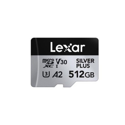 Lexar Professional Silver Plus MicroSDXC 512 GB Class 10 UHS-I/U3 A2 V30