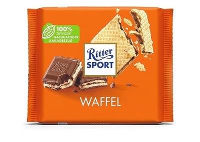 RITTER CZEKOLADA MLECZNA Z WAFLEM i kremem kakaowym 100G