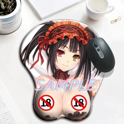 3D Podkładka pod mysz NSFW Nude 3d sutki Hentai randka na żywo Tokisaki Kur