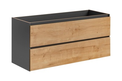 Monako Grey Oak Szafka pod umywalkę 120 cm