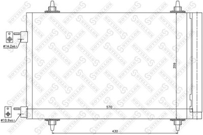 AUŠINTUVAS KONDICIONAVIMO CITROEN C4 I 2.0 16V 04-11 