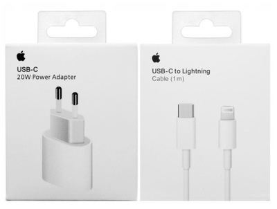 Ładowarka sieciowa Apple SZYBKA ŁADOWARKA USB-C 20W + KABEL 1M USB 3.1 typ C, USB typ C do Apple 2400 mA 9 V