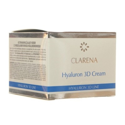 Clarena Hyaluron 3D Cream 50ml krem nawilżający