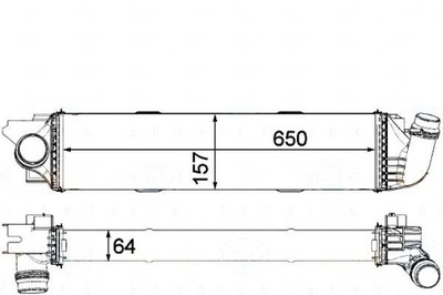 Behr-hella інтеркулер opel vivaro 1,6cdti renault фото №1