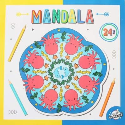 Kolorowanka Mandala dla dzieci 20x20 cm 24 arkusze