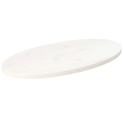 Blat stołu, biały, 80x40x2,5 cm, lite drewno sosno
