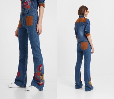 Miss Sixty Jeansowe spodnie dzwony niebieski W stylu casual Moda Jeansy Jeansowe dzwony 