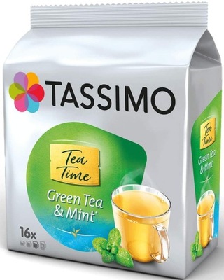 Kapsułki TASSIMO HERBATA GREEN TEA & MINT 16 TEA TIME 16 szt.