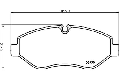 КОЛОДКИ ГАЛЬМІВНІ MINTEX 42561355 42555881 PAD1597