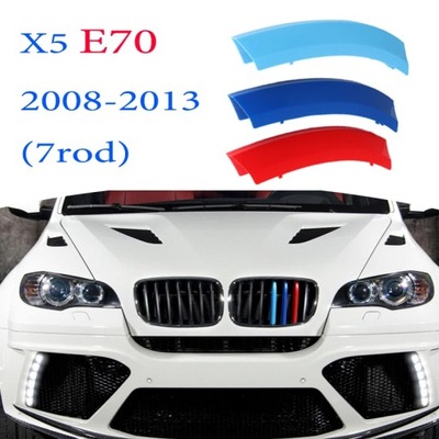 3Pcs Car Grille Trim Strip For BMW X1 X2 X3 X4 X5 X6 X7 E84 F48 F49 ~52424 фото