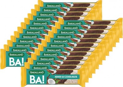 Bakalland BA! Baton kokos w czekoladzie x24