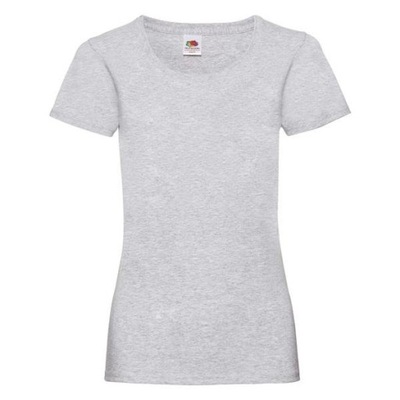 KOSZULKA DAMSKA FRUIT OF THE LOOM T-shirt Grey M