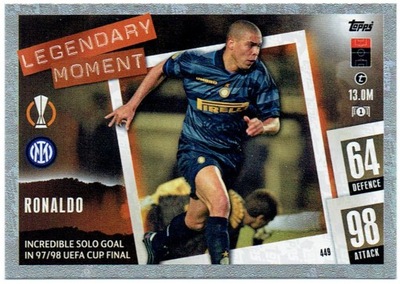 Topps Match Attax 23/24 Karta Legendary Moment - 449 RONALDO