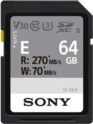 Karta pamięci Sony SD 64GB SF-E SD UHS-II U3 V