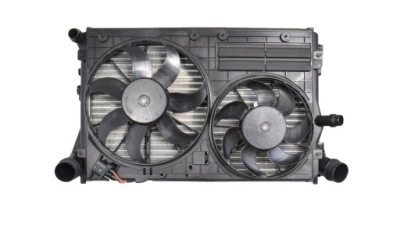 Комплект радиатор вентиляторы vw jetta 1,6tdi фото №1