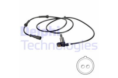 Датчик, швидкість обертова колеса delphi ss20749 фото №1