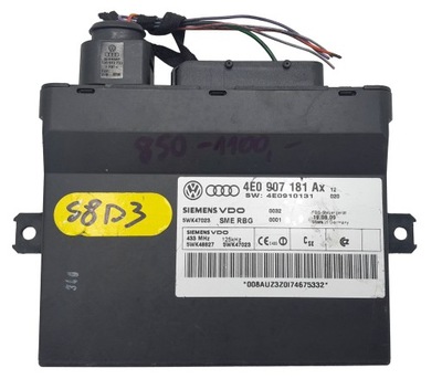 Модуль блок керування keyss audi a8 d3 4e0907181ax фото №1