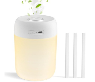 MINI NAWILŻACZ POWIETRZA LAMPKA LED 650 ML SONICZNY CICHY CIEPŁE ŚWIATŁO