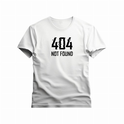 Koszulka zabawny T-shirt BŁĄD 404 NOT FOUND