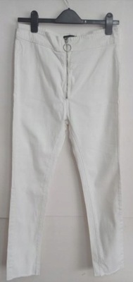pretty białe spodnie rurki 40 1ABM