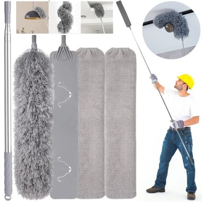 SZCZOTKA MIOTEŁKA DO KURZU KURZAWKA TELESKOPOWA DŁUGA 4W1 WYSOKIEJ JAKOŚCI