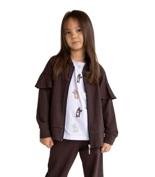 ALL FOR KIDS BLUZA ZAPINANA FALBANY r.104/110