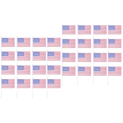 USA Stick FLAGA TRZYMAJĄCA BANNER NARODOWOŚĆ 200 SZT