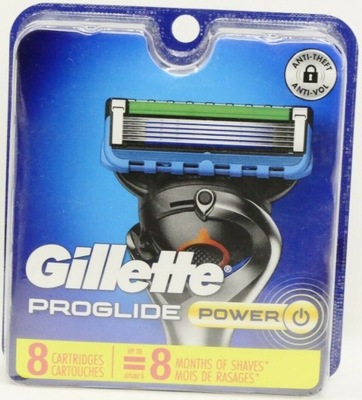 Gillette Fusion Proglide Power wkłady 8szt USA