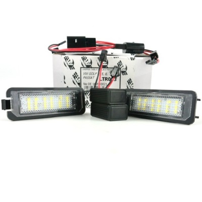 Лампи led підсвітка номерного знака реєстраційний vw golf 4 5 6 7 8 t-roc up фото №1
