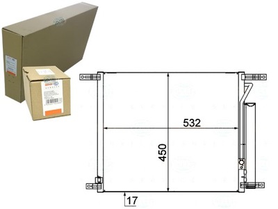 Behr hella конденсатор кондиціонера chevrolet aveo h фото №1