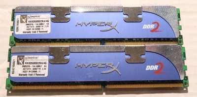 Pamięć 2GB (2x1GB) DDR2 PC2-8500 1066MHz KINGSTON HyperX