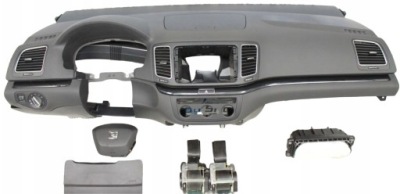 Seat alhambra 7n панель приладів консоль панель приладів подушка безпеки фото №1