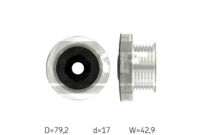 Генератор - сцепление односторонний skf vkm 03612 фото №1