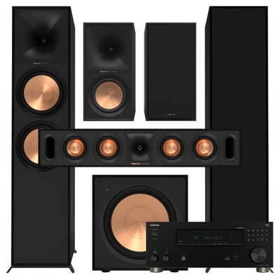 KINO DOMOWE 5.1 KLIPSCH R-800F + R-60M + R-30C + R-121SW + ONKYO TX-RZ30