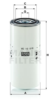 FILTRO ACEITES MANN-FILTER WD10018 NUEVO HOLLAND TCE  