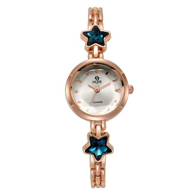 Zegarek na bransoletce z mechanizmem kwarcowym, stalowym paskiem Elegancki zegarek na rękę dla kobiet