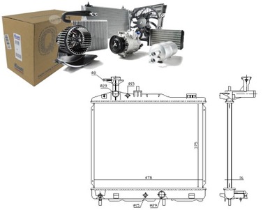 Радіатор двигуна mitsubishi mirage / space star 1 фото №1