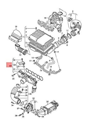 ORG НОВИЙ КОЛЕКТОР ВПУСКНИЙ VW SKODA SEAT 1.4 TDI 04B 129 709B