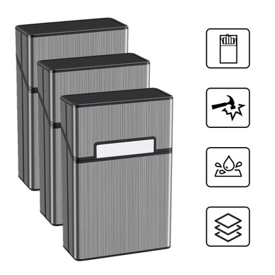ALUMINIOWE PUDEŁKO NA PAPIEROSY PAPIEROŚNICA METALOWA