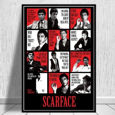 Plakat na płótnie Tony Montana z filmu Scarface pr