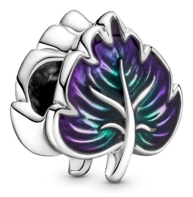 Pandora Charms Fioletowo-Zielony Liść 799542C01