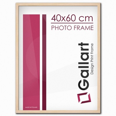 FOTO-RAMKA na zdjęcia 40x60 CM DREWNIANA SOSNOWA 2x1,5 CM