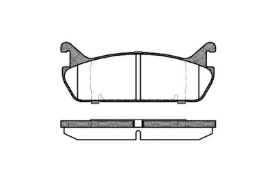 REMSA КОЛОДКИ ТОРМОЗНЫЕ DAEWOO MUSSO 2.9 D 4X4 (FJ)