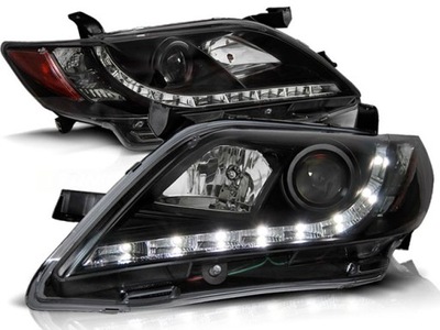 FAROS PARTE DELANTERA TOYOTA CAMRY 6 XV40 06-09 BLACK DIODO LUMINOSO LED  