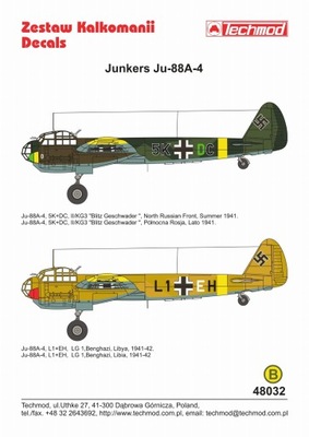 48032 JUNKERS Ju-88A-4 - 1941-42