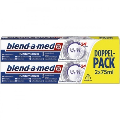 BLEND-A-MED EXTRA WEISS 2x75ml PASTA DO ZĘBÓW - dwupak