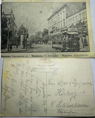 Warszawa ul. Królewska 1915r.