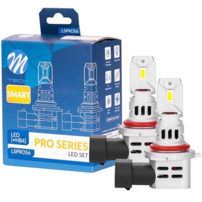 LUCES HB4 9006 DIODO LUMINOSO LED M-TECH PRO SMART SERIES 1:1 PLUG&PLAY 6000K FRÍA BIEL  