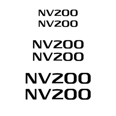 STICKERS NISSAN NV200 CALIPERS ZESTAW-CZARNY  